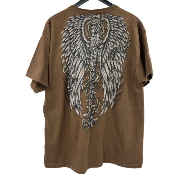 MMA Elite t-shirt XL mens skull bones graphic image vintage Y2K tee - Picture 2 of 5